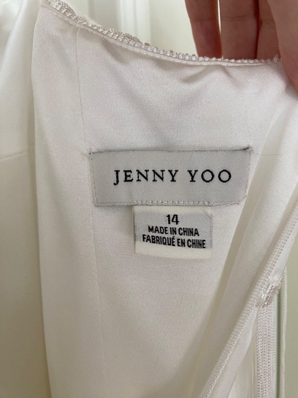 Jenny Yoo Tula white fringe dress, 14 - Picture 3 of 3